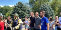 «Единая Россия» и сотрудники МЧС России провели урок по противопожарной безопасности для детей в прифронтовом округе Херсонской области - Единая Россия